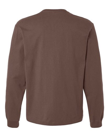 BELLA + CANVAS Unisex 7.5 oz Heavyweight Long Sleeve Tee 4651 #color_Cocoa