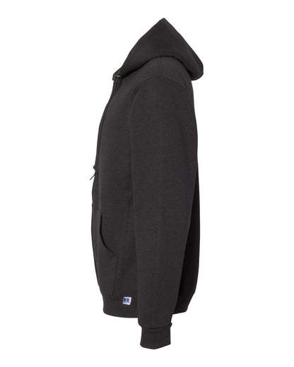Russell Athletic Unisex Dri Power® Full-Zip Hooded Sweatshirt 697HBM #color_Black