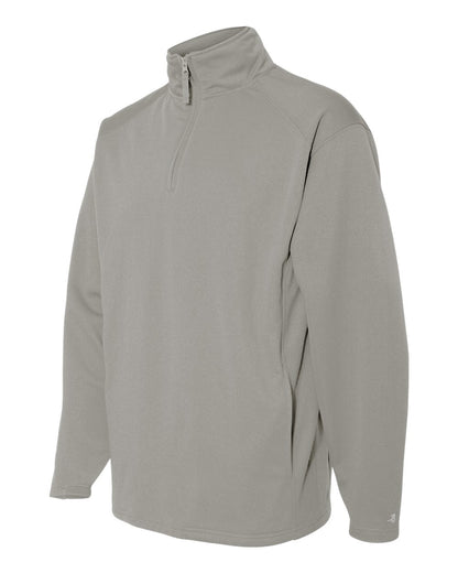 Badger Performance Fleece Quarter-Zip Pullover 1480 #color_Silver