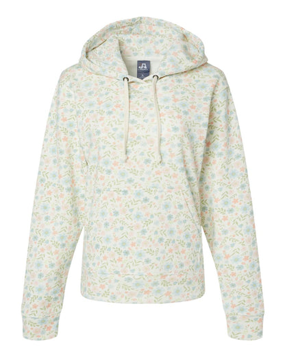 J. America Men's Triblend Fleece Hooded Sweatshirt 8871 #color_Floral Triblend