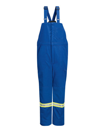 Bulwark Deluxe Insulated Bib Overall with Reflective Trim - Nomex® IIIA BNNT #color_Royal Blue