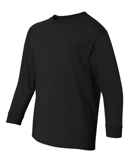 Gildan Youth Heavy Cotton™ Long Sleeve T-Shirt 5400B #color_Black