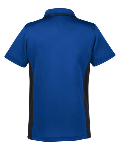 Harriton Women's Flash Snag Protection Plus IL Colorblock Polo M386W #color_True Royal/ Black