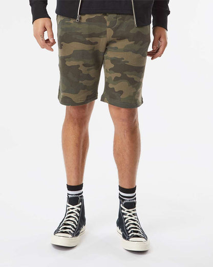 Independent Trading Co. Men's Midweight Fleece Shorts IND20SRT #colormdl_Forest Camo