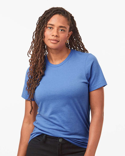 Tultex Combed CVC T-Shirt 602CVC #colormdl_Heather Columbia Blue