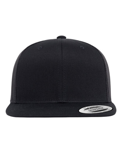 YP Classics Retro High Profile Trucker Cap 6609 #color_Black