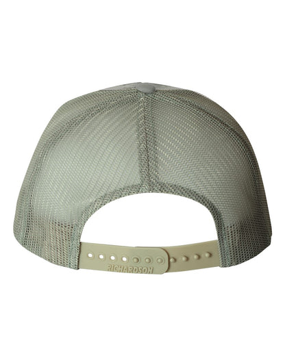 Richardson Printed Trucker Cap 112P #color_Military Digital Camo/ Light Green