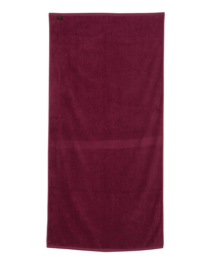 Q-Tees Velour Beach Towel QV3060 #color_Maroon