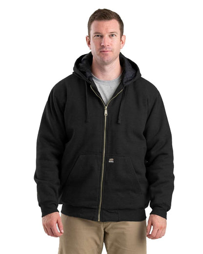 Berne Apparel Men's Glacier Full-Zip Hooded Jacket SZ612 #colormdl_Black