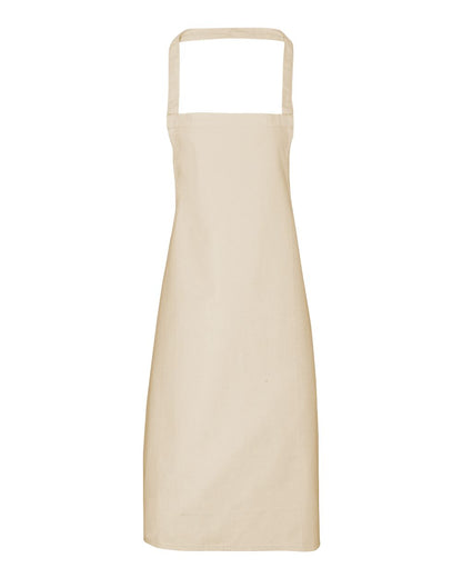 Artisan Collection by Reprime Organic Cotton Bib Apron RP102 #color_Natural