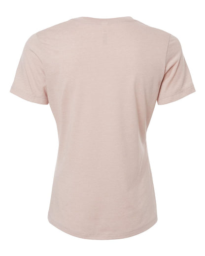 BELLA + CANVAS Women’s Relaxed Fit Heather CVC Tee 6400CVC #color_Heather Pink Gravel