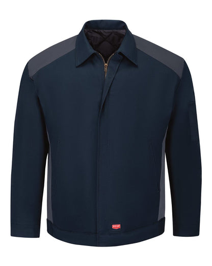 Red Kap Unisex Performance Crew Jacket JY20 #color_Navy/ Charcoal