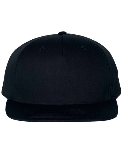 Richardson Pinch Front Structured Snapback Trucker Cap 255 #color_Black