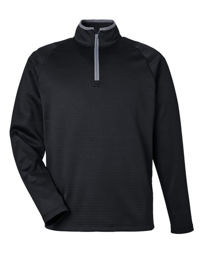 Puma Golf Men's Waffle Fleece Quarter-Zip Pullover 631105 #color_Puma Black