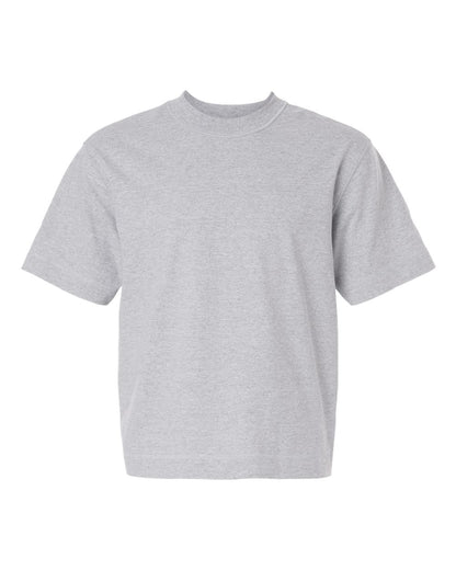 American Apparel Unisex Heavyweight Cotton Mid-Length Tee 13ML0 #color_Heather Grey