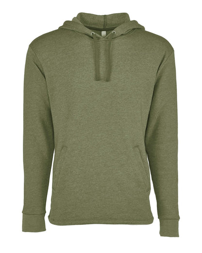 Next Level Malibu Welt Pocket Hoodie 9300 #color_Heather Military Green