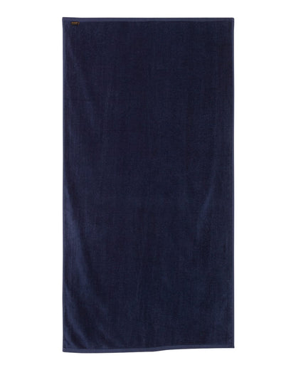 Q-Tees Velour Beach Towel QV3060 #color_Navy
