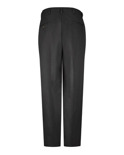 Red Kap Men's Plain Front Casual Cotton Pants PC44 #color_Black - 32I