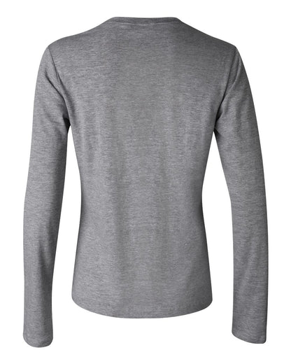 BELLA + CANVAS Women’s Jersey Long Sleeve Tee 6500 #color_Deep Heather