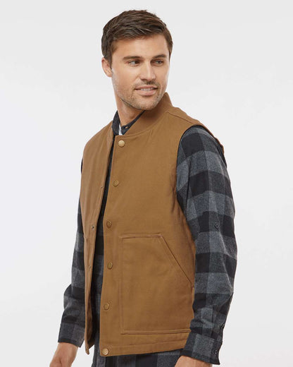 Independent Trading Co. Insulated Canvas Workwear Vest EXP560V #colormdl_Saddle