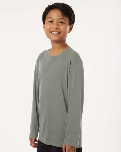 AllPro Youth Pro-Lock Performance Long Sleeve T-Shirt 48400Y #colormdl_Greystone