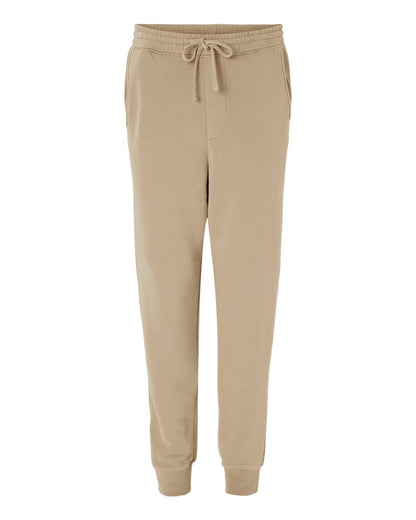 Independent Trading Co. Unisex Pigment-Dyed Fleece Sweatpants PRM50PTPD #color_Pigment Sandstone