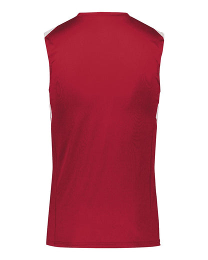 Holloway Unisex PR Max Compression Jersey 221037 #color_Scarlet/ White