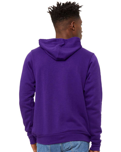 BELLA + CANVAS Sponge Fleece Hoodie 3719 #colormdl_Team Purple