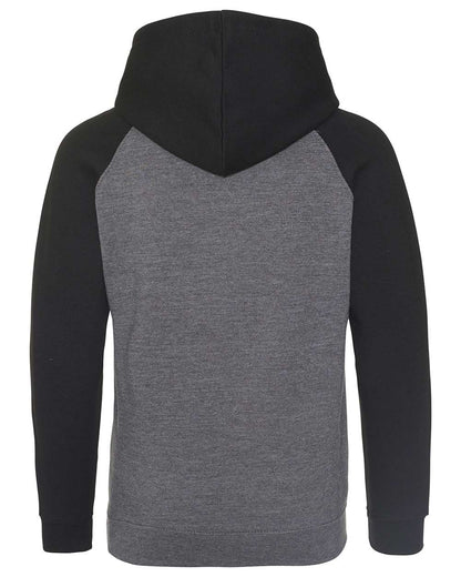 AWDis Unisex Baseball Hooded Sweatshirt JHA009 #color_Charcoal