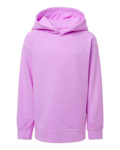 Comfort Colors Youth Garment-Dyed Lightweight Fleece Hooded Sweatshirt 1467Y #color_Neon Violet
