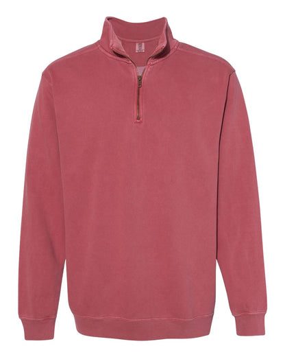 Comfort Colors Unisex Garment-Dyed Quarter-Zip Sweatshirt 1580 #color_Crimson