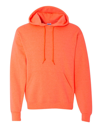 JERZEES Unisex NuBlend® Hooded Sweatshirt 996MR #color_Retro Heather Coral