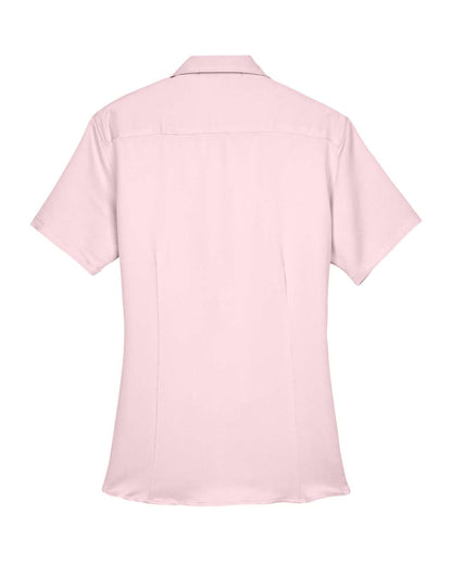 Harriton Women's Bahama Cord Camp Shirt M570W #color_Blush