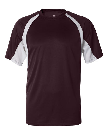 Badger B-Core Hook T-Shirt 4144 #color_Maroon/ White