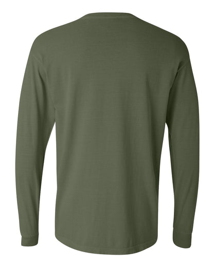 Comfort Colors Unisex Garment-Dyed Heavyweight Long Sleeve T-Shirt 6014 #color_Hemp