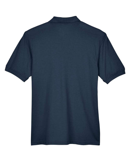 Harriton Men's Easy Blend™ Polo with Pocket M265P #color_Navy