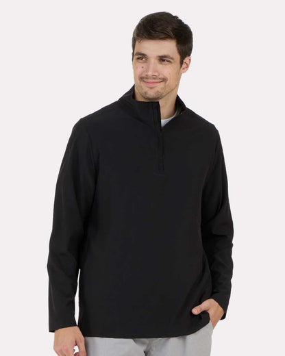 Boxercraft Quarter-Zip Stretch Pullover BM5206 #colormdl_Black