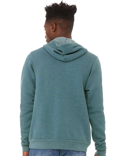 BELLA + CANVAS Sponge Fleece Hoodie 3719 #colormdl_Heather Deep Teal