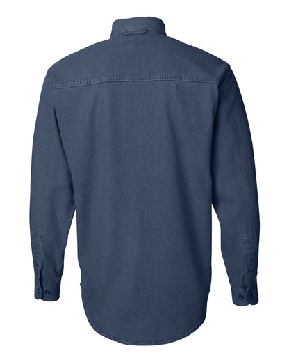 Sierra Pacific Men's Denim Shirt 3211 #color_Dark Denim