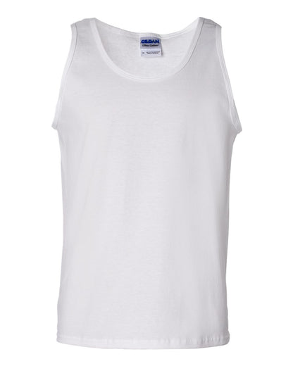 Gildan Unisex Ultra Cotton® Tank Top 2200 #color_White