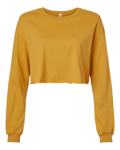 BELLA + CANVAS FWD Fashion Women's Crop Long Sleeve Tee 6501 #color_Mustard