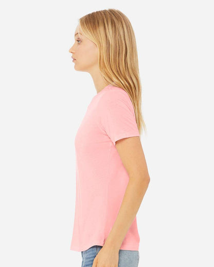 BELLA + CANVAS Women’s Relaxed Fit Triblend Tee 6413 #colormdl_Pink Triblend