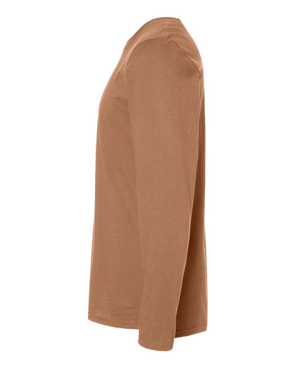 LAT Men's Fine Jersey Long Sleeve Tee 6918 #color_Coyote Brown