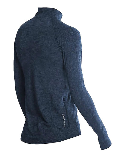 ANETIK Women's Flight Tech Quarter-Zip Pullover WSFLTL0 #color_Midnight Heathered