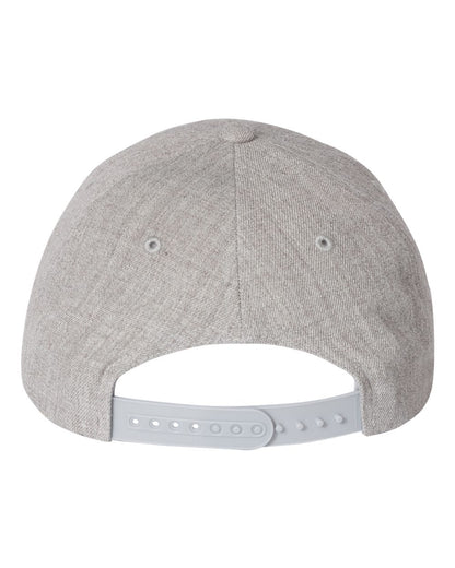 YP Classics Premium Curved Bill Snapback Cap 6789M #color_Heather Grey