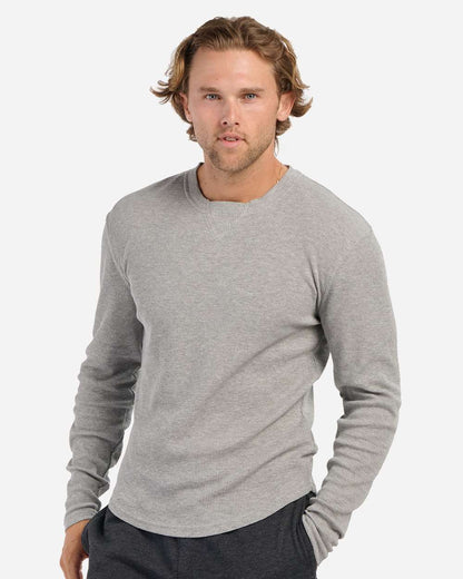 Boxercraft Men's Waffle Knit Long Sleeve T-Shirt BM3103 #colormdl_Oxford Heather
