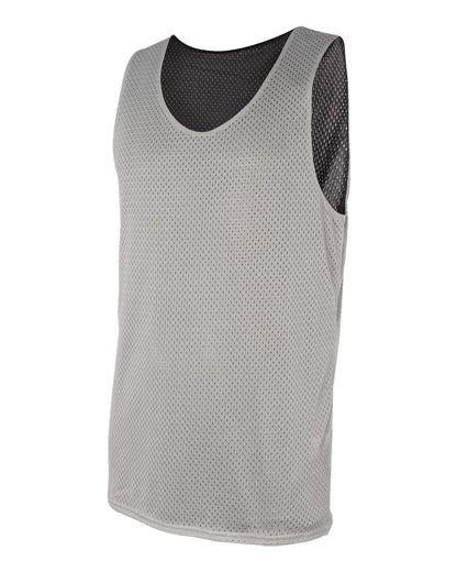 Badger Pro Mesh Reversible Tank Top 8529 #color_Silver/ Black