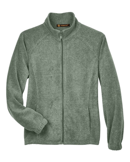 Harriton Women's Full-Zip Fleece M990W #color_Dill