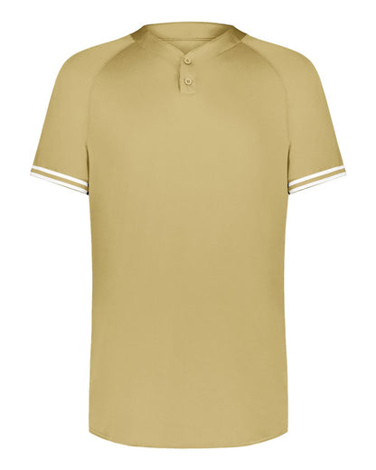 Augusta Sportswear Cutter Henley Jersey 6905 #color_Vegas Gold/ White