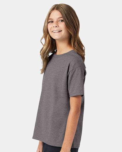 Hanes Ecosmart™ Youth T-Shirt 5370 #colormdl_Oxford Grey